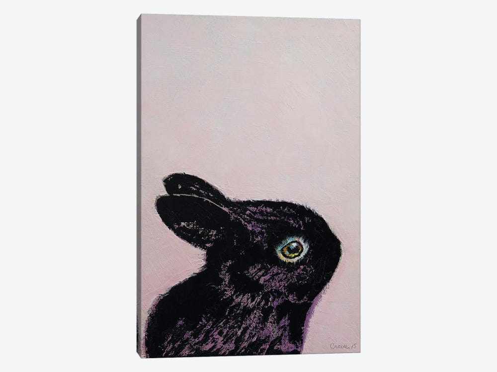 Black Bunny by Michael Creese 1-piece Canvas Wall Art