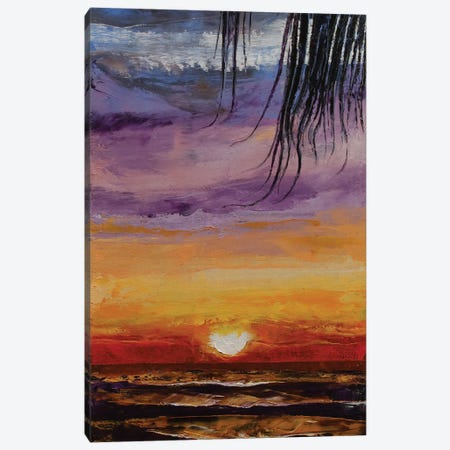 Tropical Sunset Canvas Print #MCR304} by Michael Creese Canvas Print
