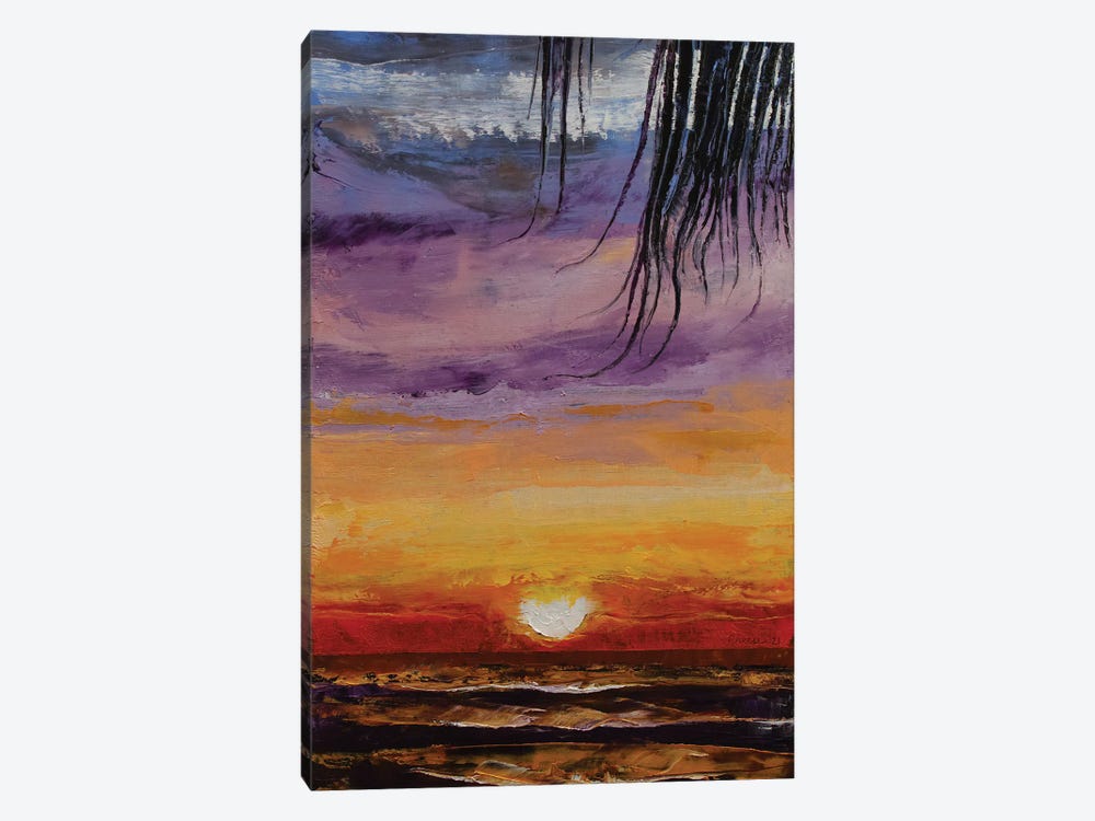 Tropical Sunset by Michael Creese 1-piece Canvas Print