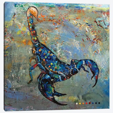 Scorpion Canvas Print #MCR305} by Michael Creese Art Print