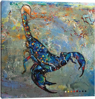 Scorpion Canvas Art Print - Michael Creese
