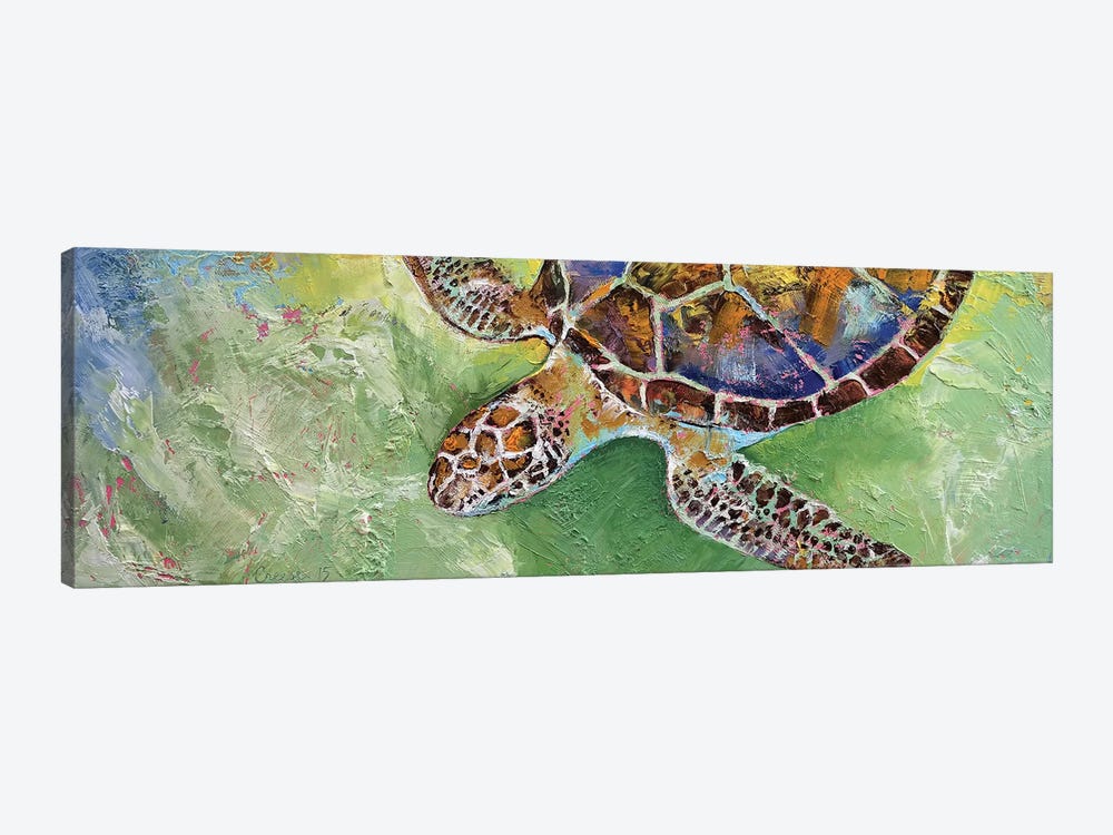 Caribbean Sea Turtle by Michael Creese 1-piece Canvas Wall Art