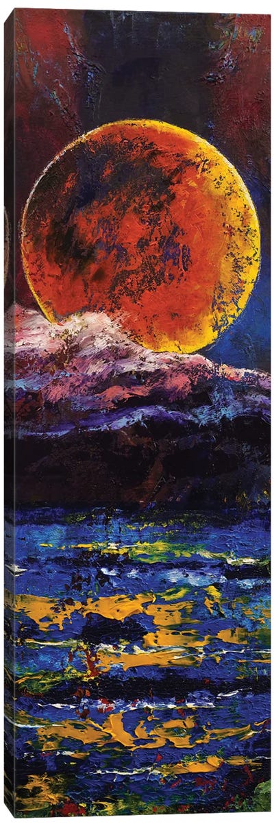 Super Blood Wolf Moon Canvas Art Print - Michael Creese