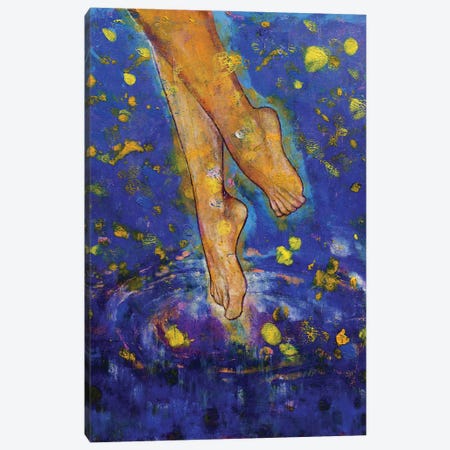 Skinny Dipping Canvas Print #MCR316} by Michael Creese Canvas Artwork