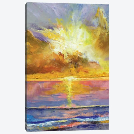 Caribbean Sunset Canvas Print #MCR31} by Michael Creese Canvas Print