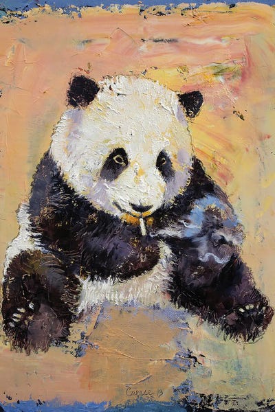 Pandas: Cigarette Break by Michael Creese