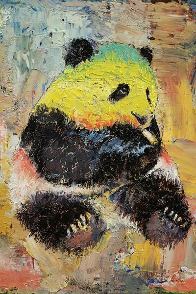 Pandas: Rasta Panda by Michael Creese