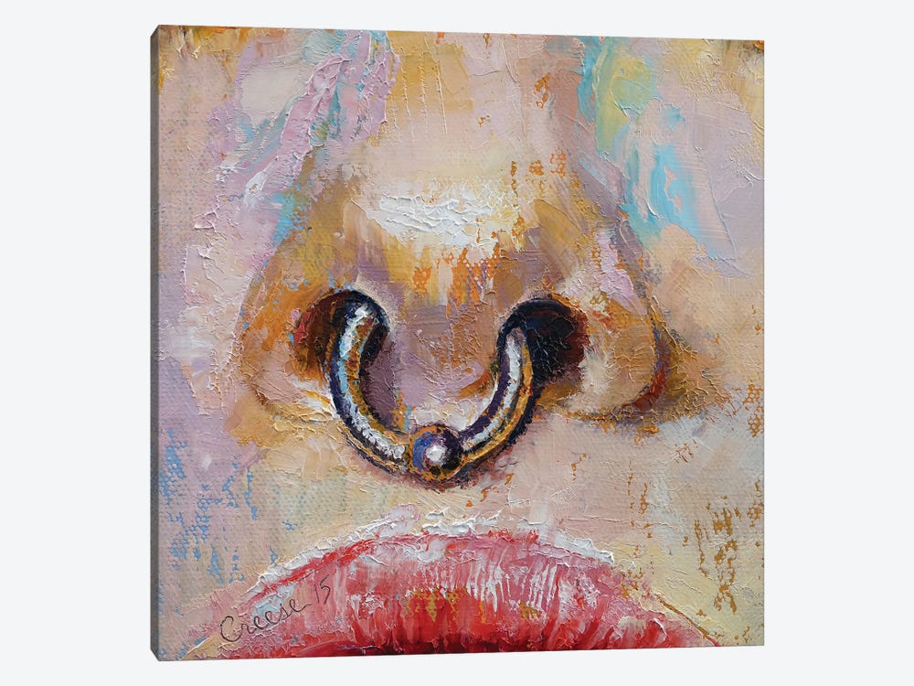 Nose Ring by Michael Creese 1-piece Canvas Wall Art
