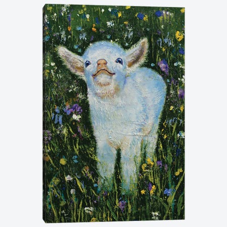 Baby Goat Canvas Print #MCR340} by Michael Creese Canvas Wall Art