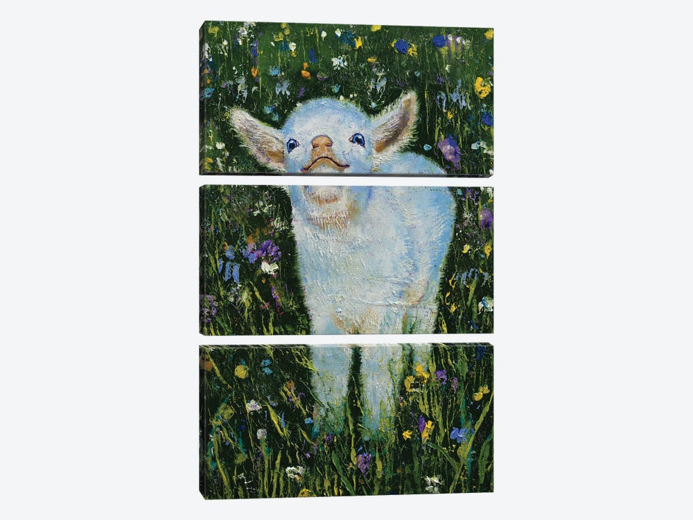 Baby Goat by Michael Creese 3-piece Art Print
