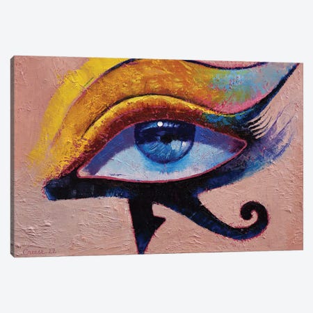 Eye Of Horus Canvas Print #MCR342} by Michael Creese Canvas Artwork