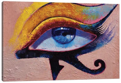 Eye Of Horus Canvas Art Print - Make-Up Art