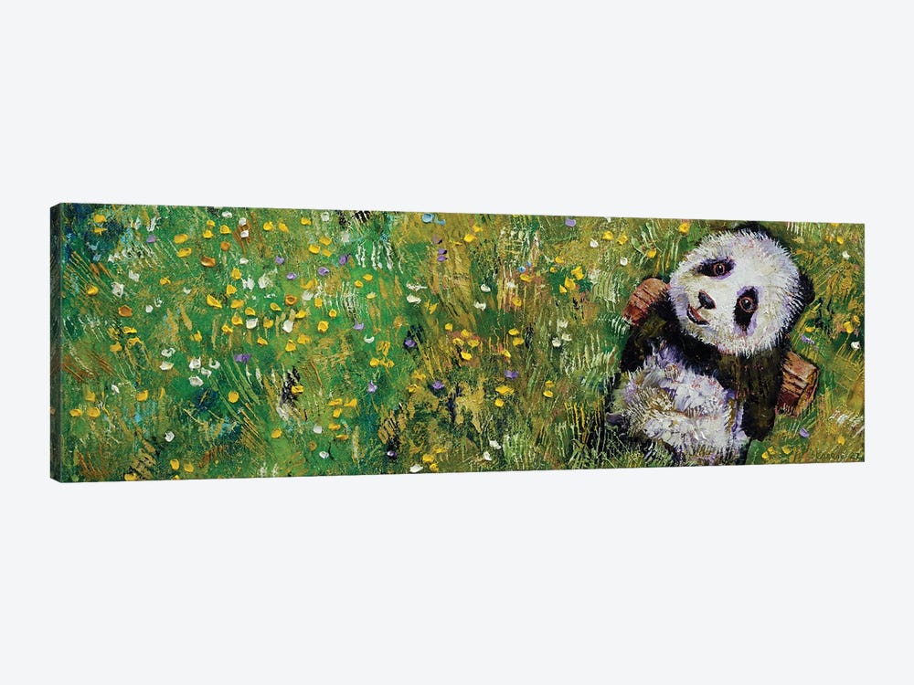 Chillin Baby Panda by Michael Creese 1-piece Canvas Print