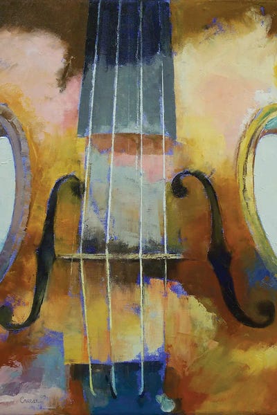 Violins: Violin Painting by Michael Creese