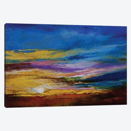Desert Sunset Canvas Print #MCR357} by Michael Creese Canvas Wall Art