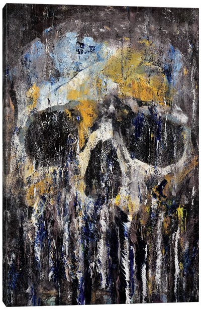 Cthulhu Skull Canvas Art Print - Horror Art