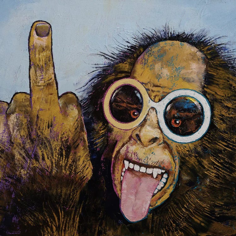 Bigfoot Bird by Michael Creese wall art