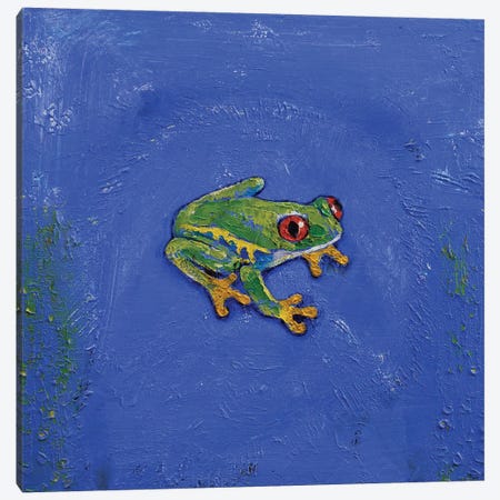 Tree Frog Canvas Print #MCR368} by Michael Creese Canvas Wall Art