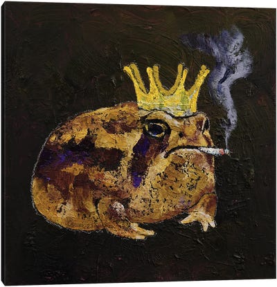 Desert Rain Frog Canvas Art Print - Frog Art