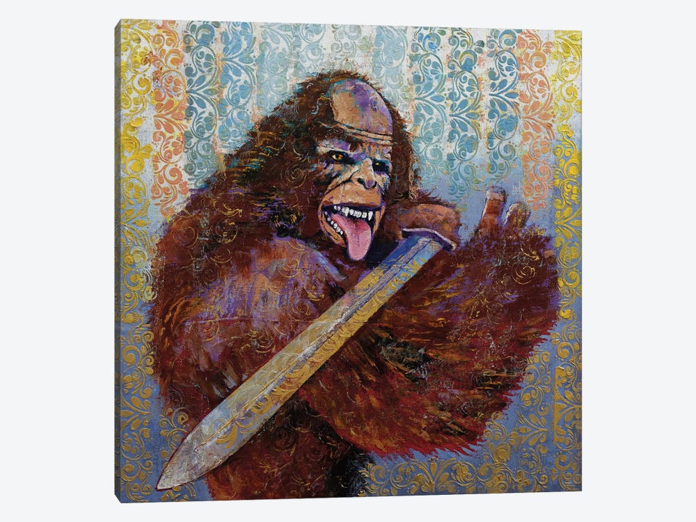 Bigfoot Samurai by Michael Creese 1-piece Canvas Artwork