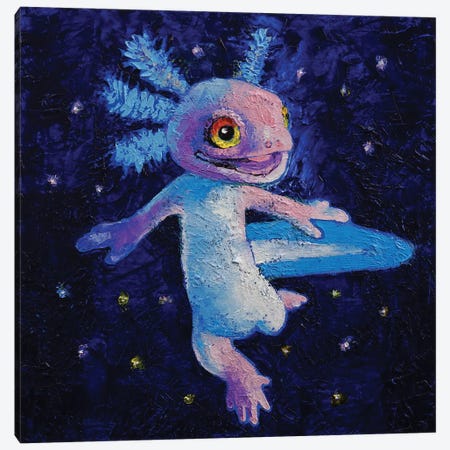 Axolotl Canvas Print #MCR373} by Michael Creese Art Print