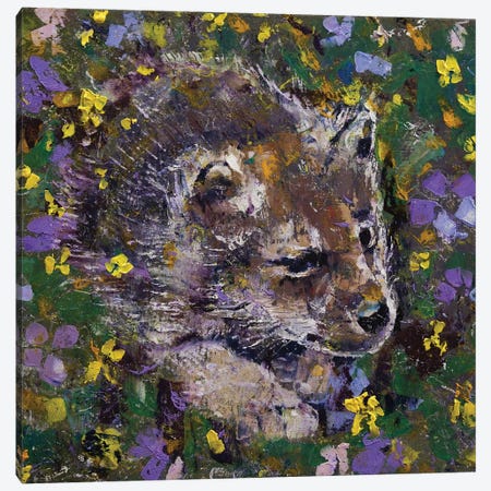 Wolf Cub Canvas Print #MCR374} by Michael Creese Canvas Art