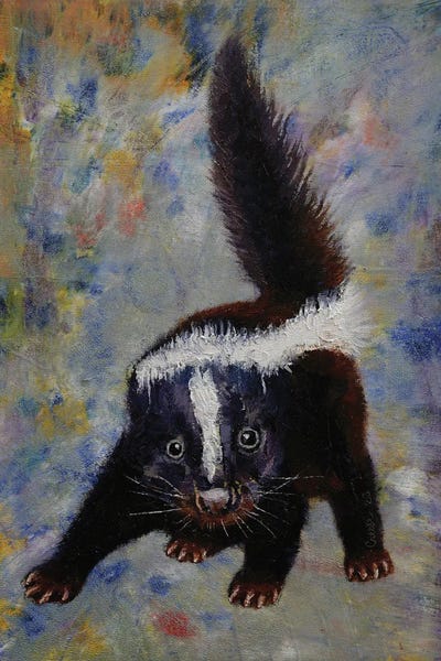 Skunks: Baby Skunk by Michael Creese