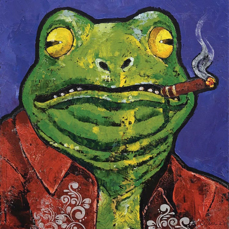 Vegas Frog by Michael Creese wall art