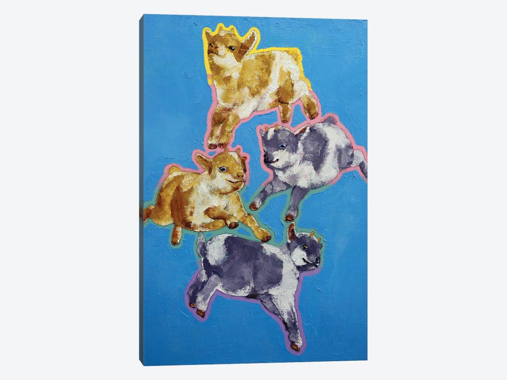 Baby Goats by Michael Creese 1-piece Canvas Wall Art