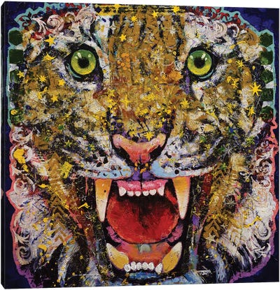 Chromatic Tiger Canvas Art Print - Michael Creese