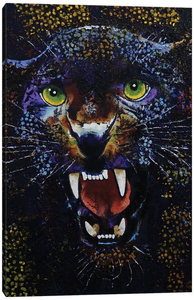 Royal Panther Canvas Art Print - Panther Art