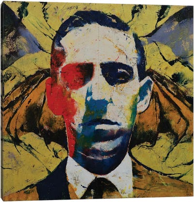 H.P. Lovecraft Canvas Art Print - Literature Art