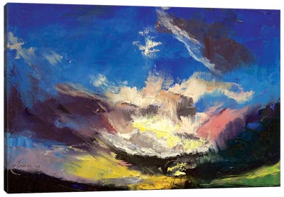 Dragon Cloud Canvas Art Print - Cloudy Sunset Art