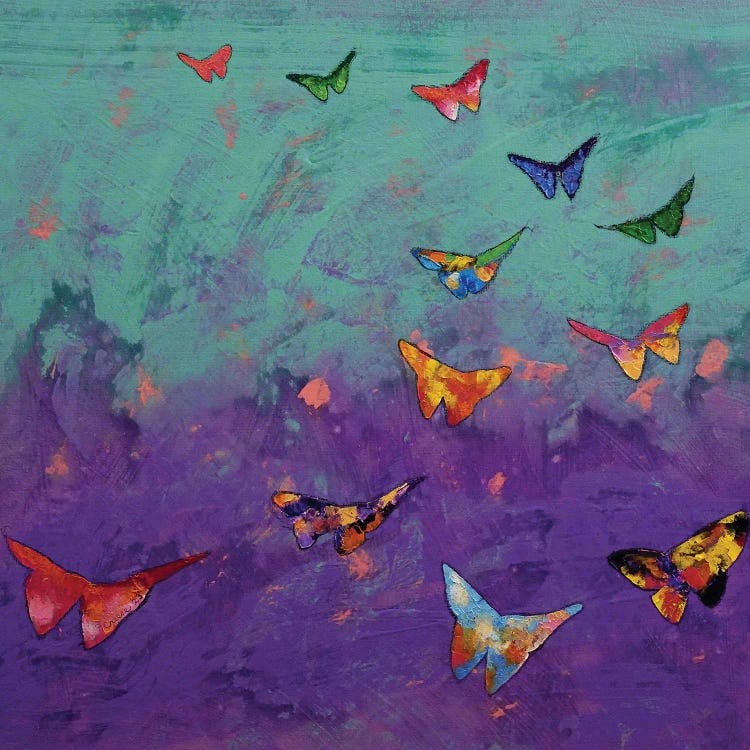 Origami Butterflies by Michael Creese wall art