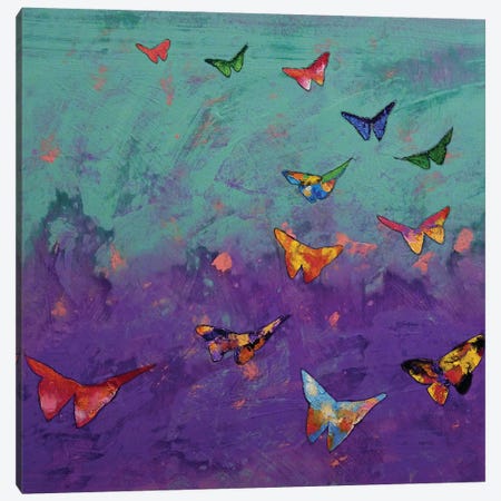 Origami Butterflies Canvas Print #MCR396} by Michael Creese Canvas Wall Art