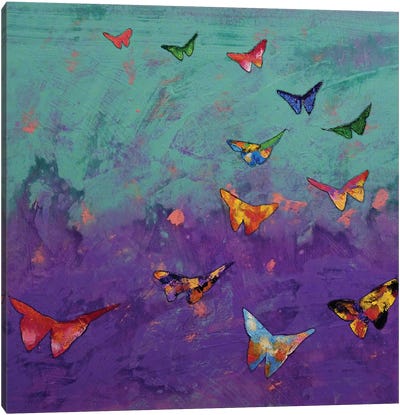 Origami Butterflies Canvas Art Print