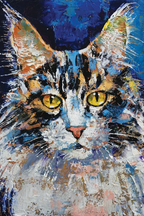 Cat Portrait by Michael Creese wall art