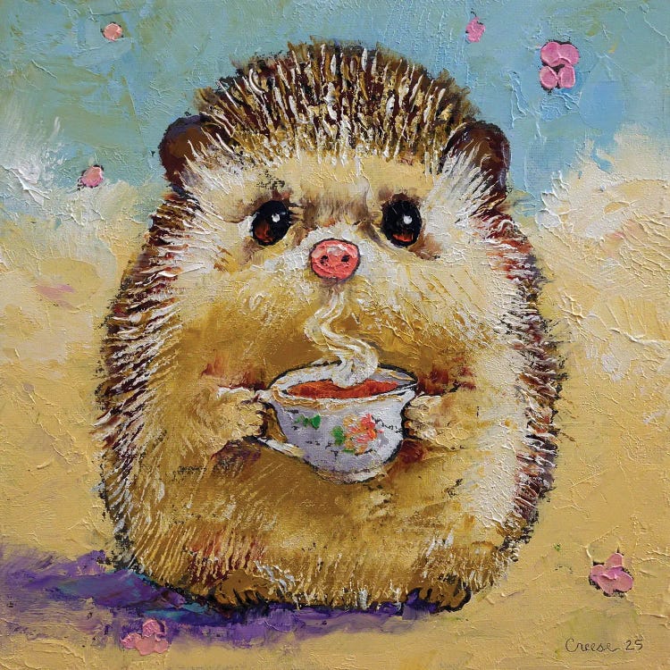 Michael Creese: Tea Shop Hedgehog by Michael Creese