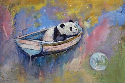 Canvas Print: Panda Moon by Michael Creese - thumbnail