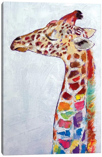 Giraffe Canvas Art Print - Michael Creese