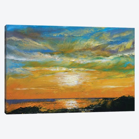 Hawaiian Sunset Canvas Print #MCR50} by Michael Creese Art Print