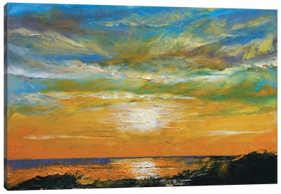 Hawaiian Sunset Canvas Art Print - Michael Creese