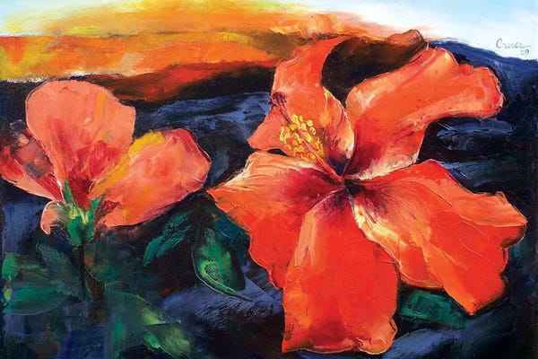 Hibiscuses: Hibiscus Volcano by Michael Creese