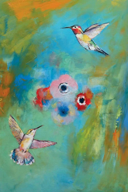 Hummingbirds by Michael Creese wall art