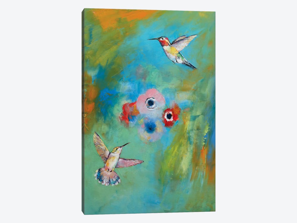 Hummingbirds by Michael Creese 1-piece Art Print