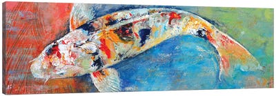 Japanese Koi Canvas Art Print - Koi Fish Art