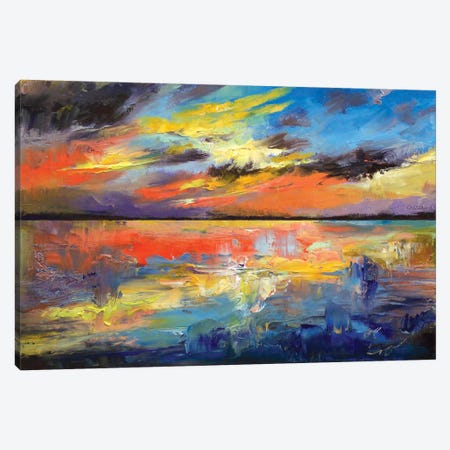 Key West Florida Sunset Canvas Print #MCR63} by Michael Creese Canvas Art