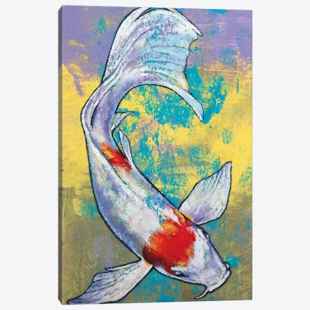 Koi Fish Canvas Print #MCR70} by Michael Creese Art Print