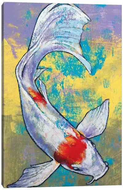 Koi Fish Canvas Art Print - Koi Fish Art