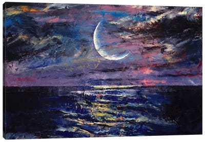 Moon Canvas Art Print - Michael Creese